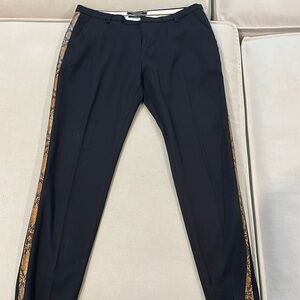 Scotch and Soda blk slim trouser